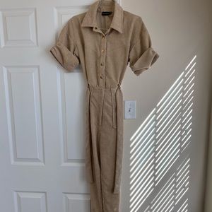Tan Jumpsuit